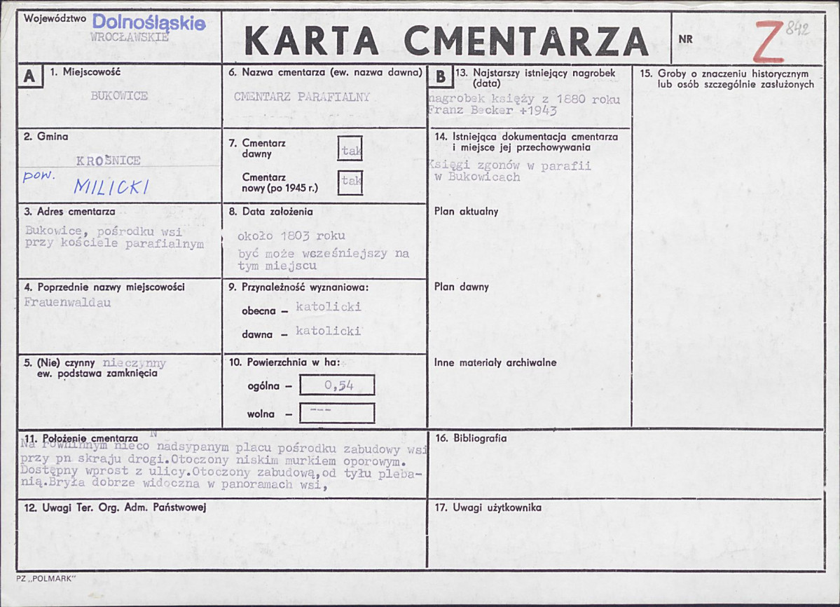 Karta cmentarza, skan nr 1