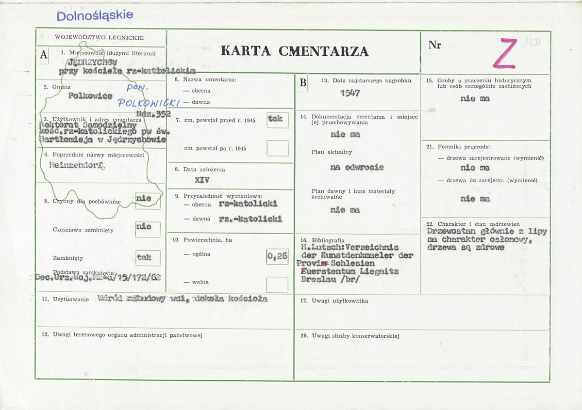 Karta cmentarza, skan nr 1