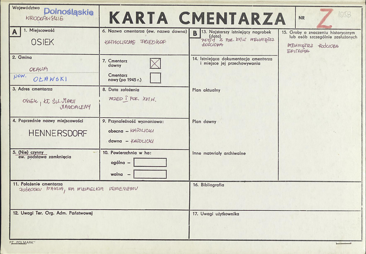 Karta cmentarza, skan nr 1