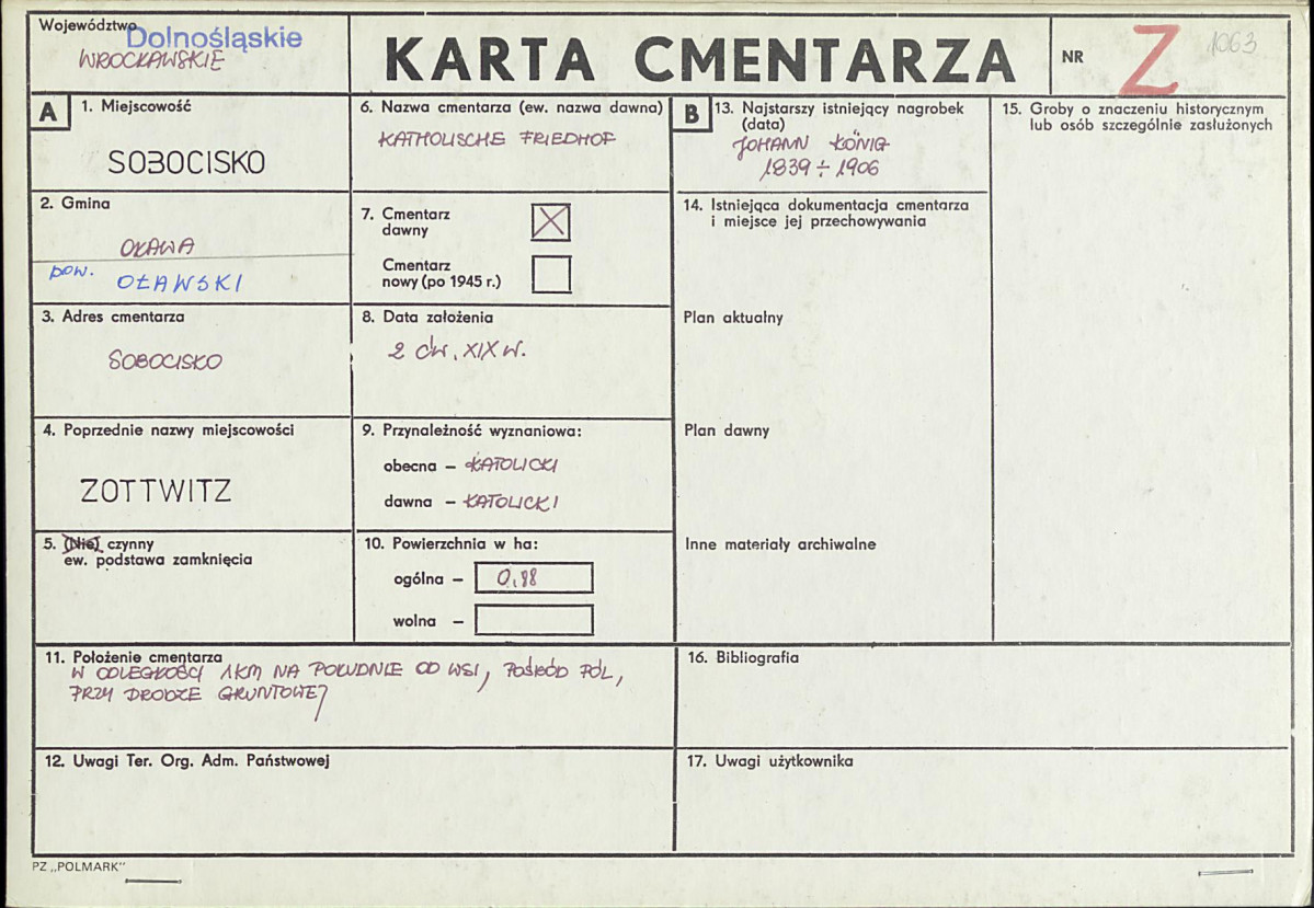 Karta cmentarza, skan nr 1
