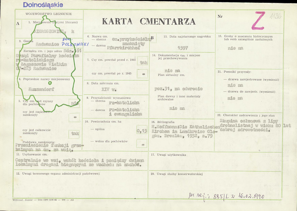 Karta cmentarza, skan nr 1