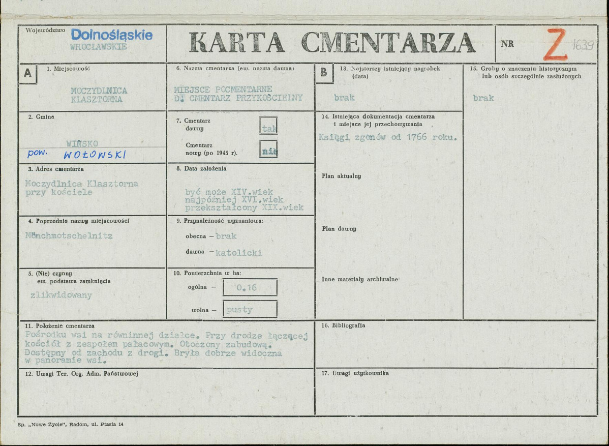 Karta cmentarza, skan nr 1