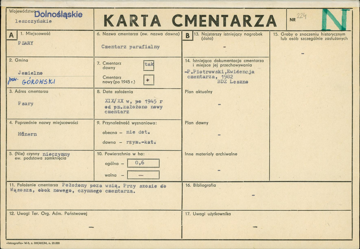Karta cmentarza, skan nr 1