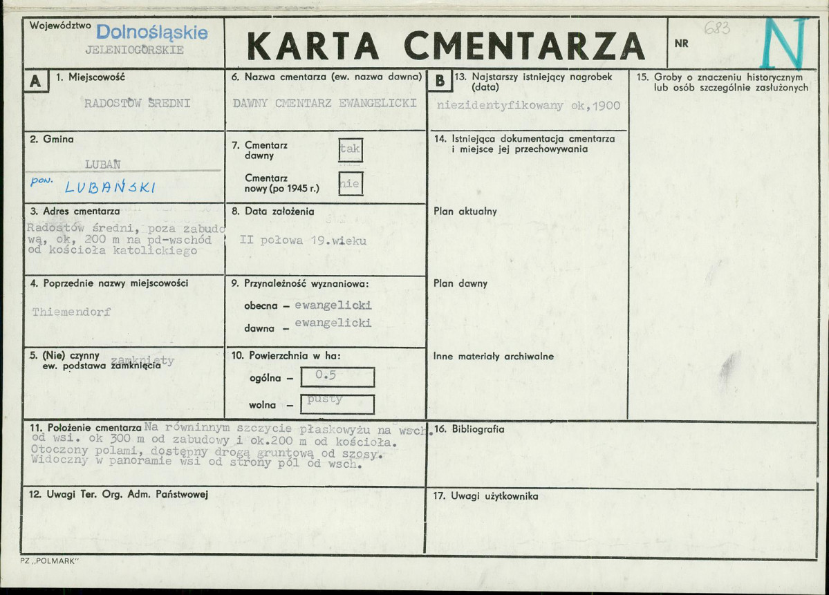 Karta cmentarza, skan nr 1