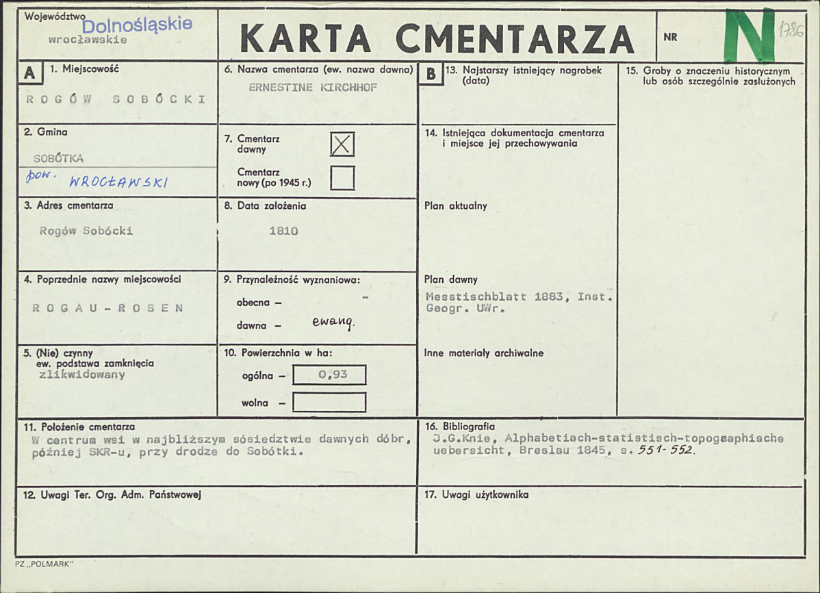 Karta cmentarza, skan nr 1