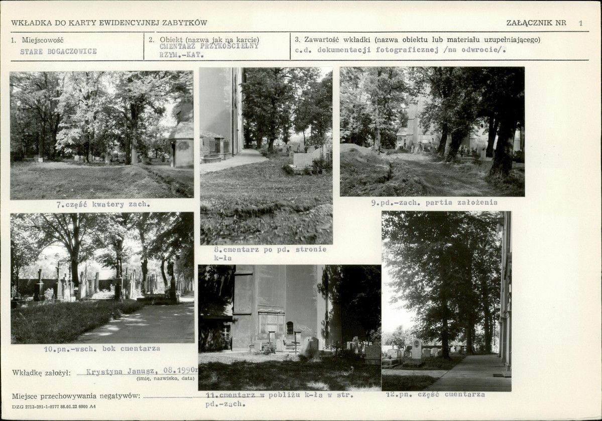 Karta cmentarza, skan nr 5