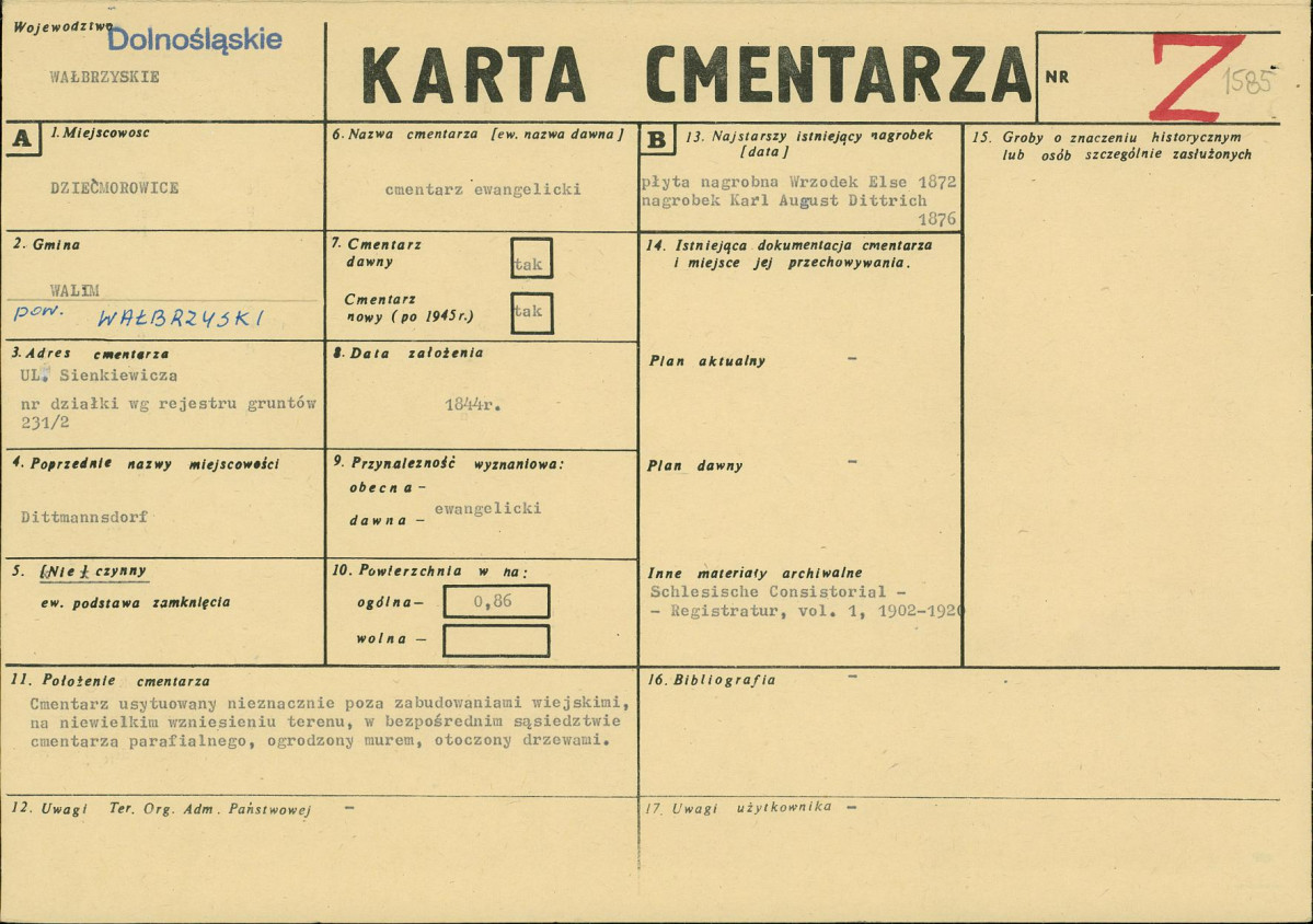 Karta cmentarza, skan nr 1