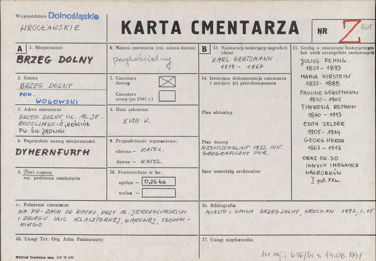 Karta cmentarza, skan nr 1