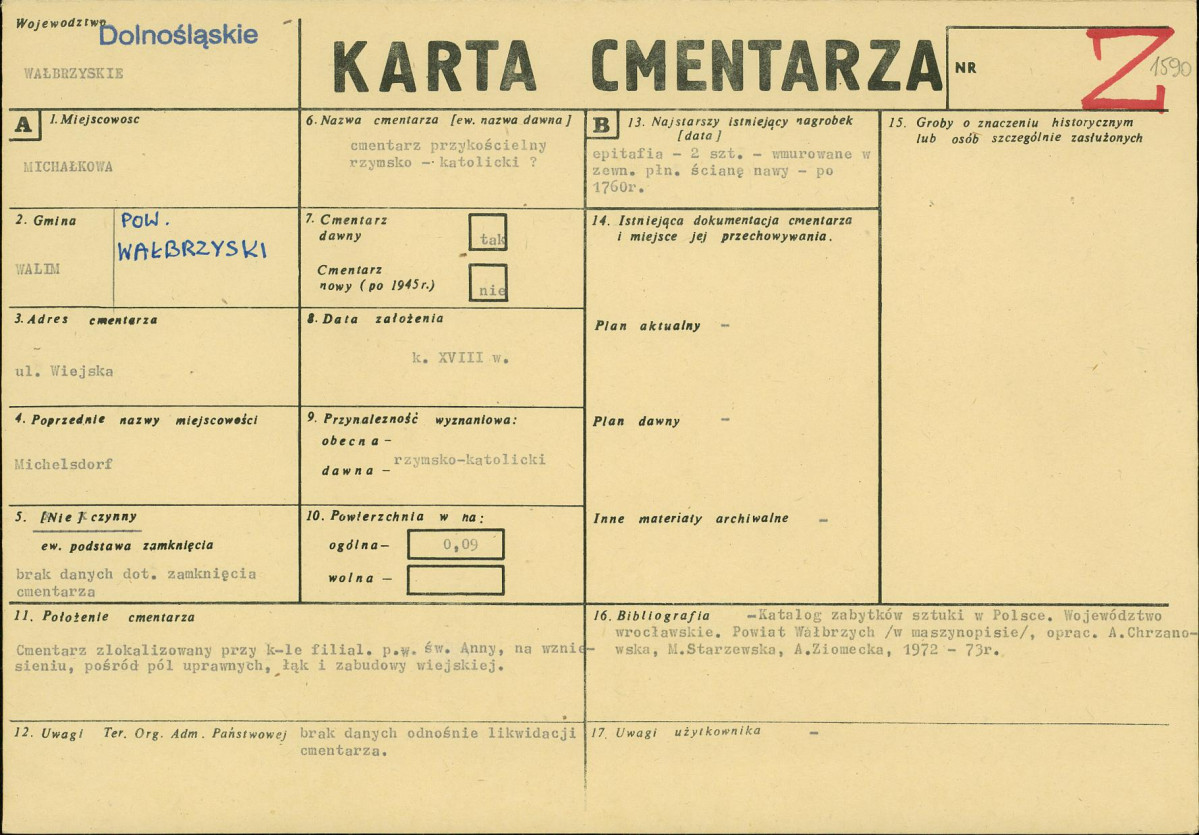 Karta cmentarza, skan nr 1