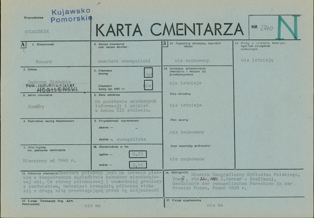 Karta cmentarza, skan nr 1