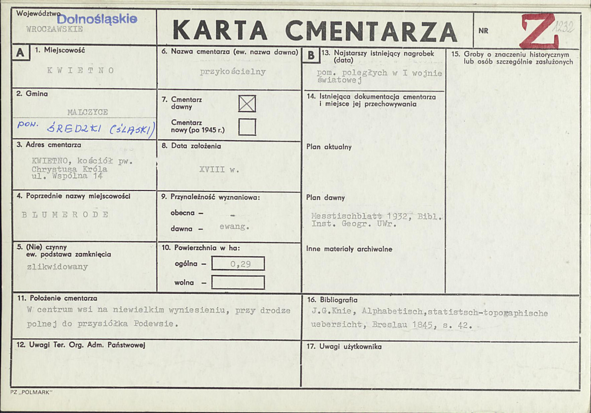 Karta cmentarza, skan nr 1
