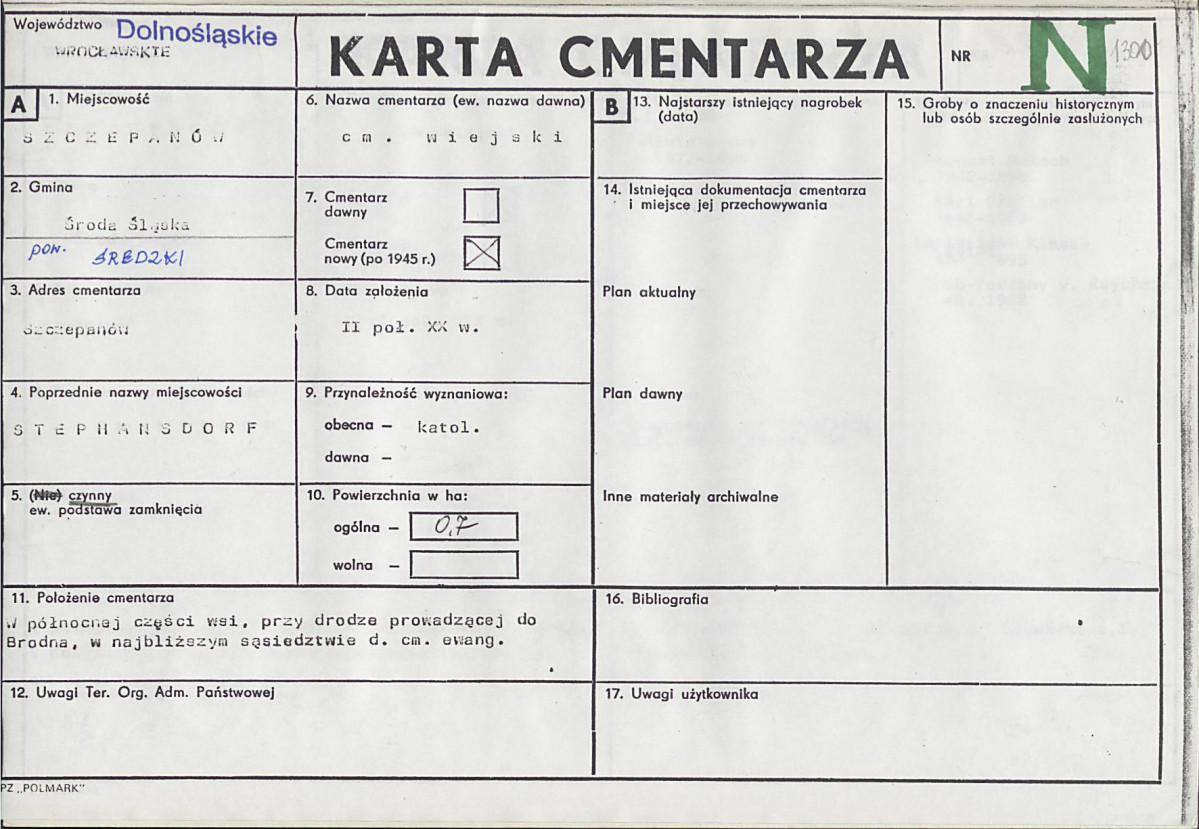 Karta cmentarza, skan nr 1