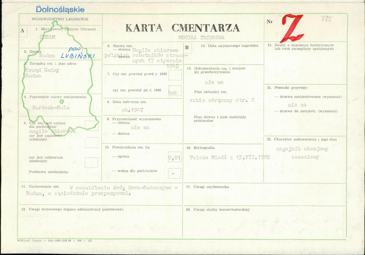 Karta cmentarza, skan nr 1
