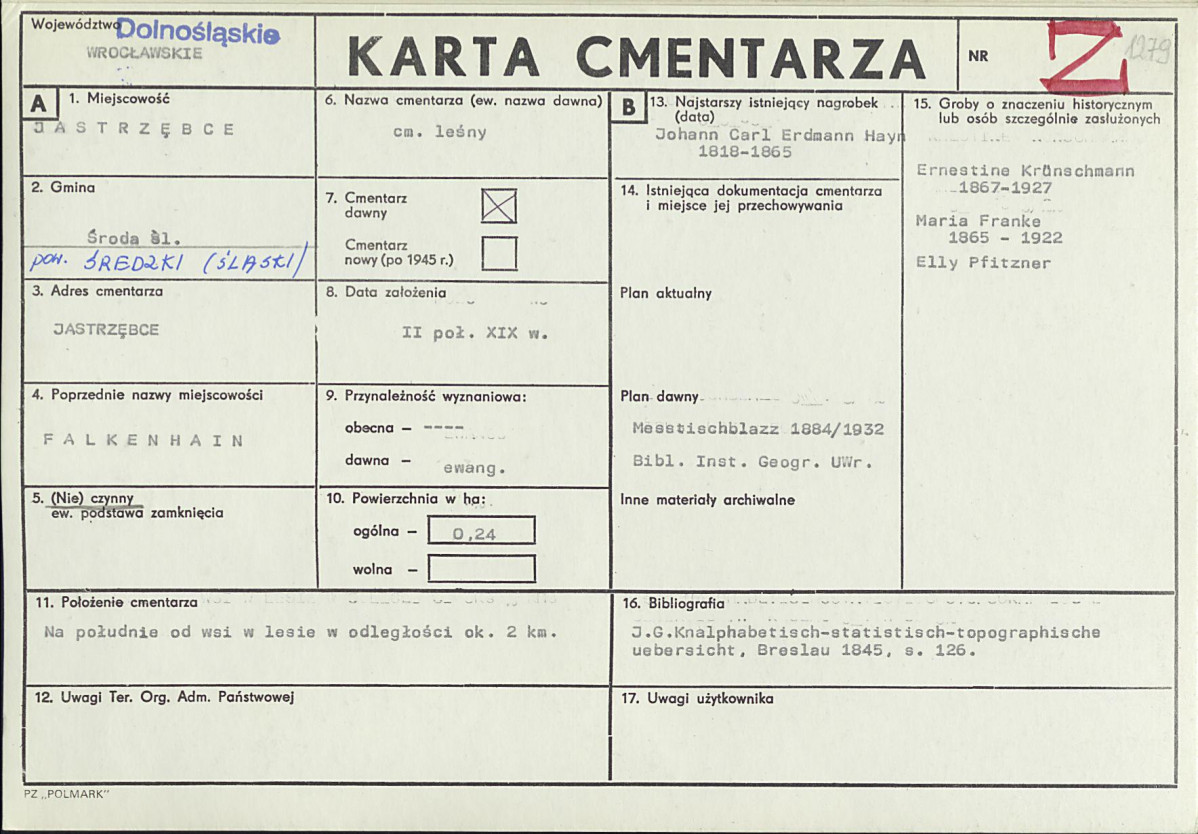 Karta cmentarza, skan nr 1