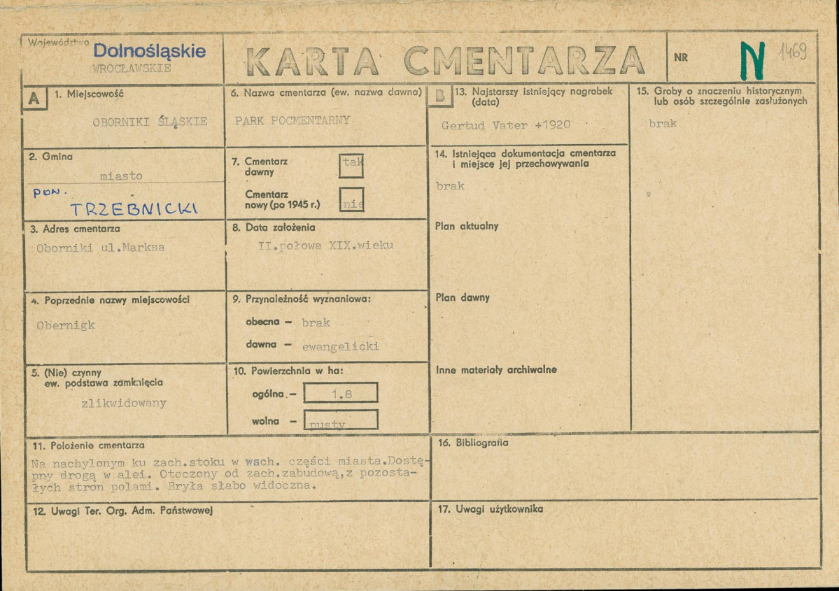 Karta cmentarza, skan nr 1