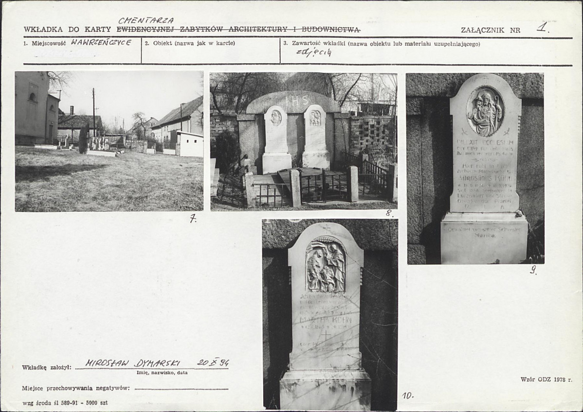 Karta cmentarza, skan nr 7