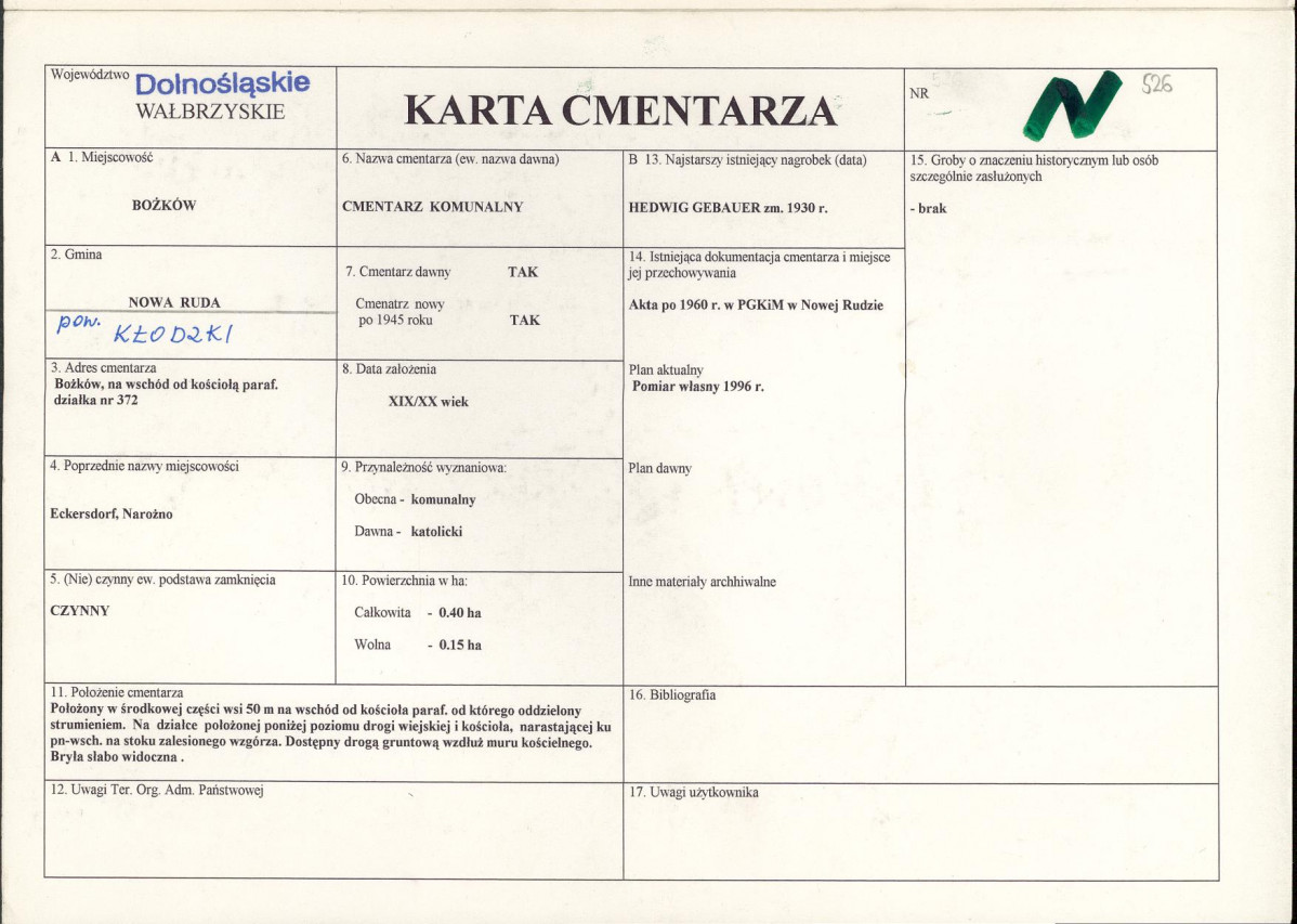 Karta cmentarza, skan nr 1