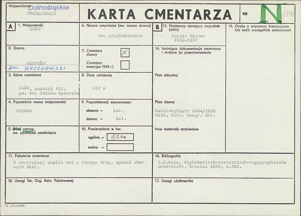 Karta cmentarza, skan nr 1