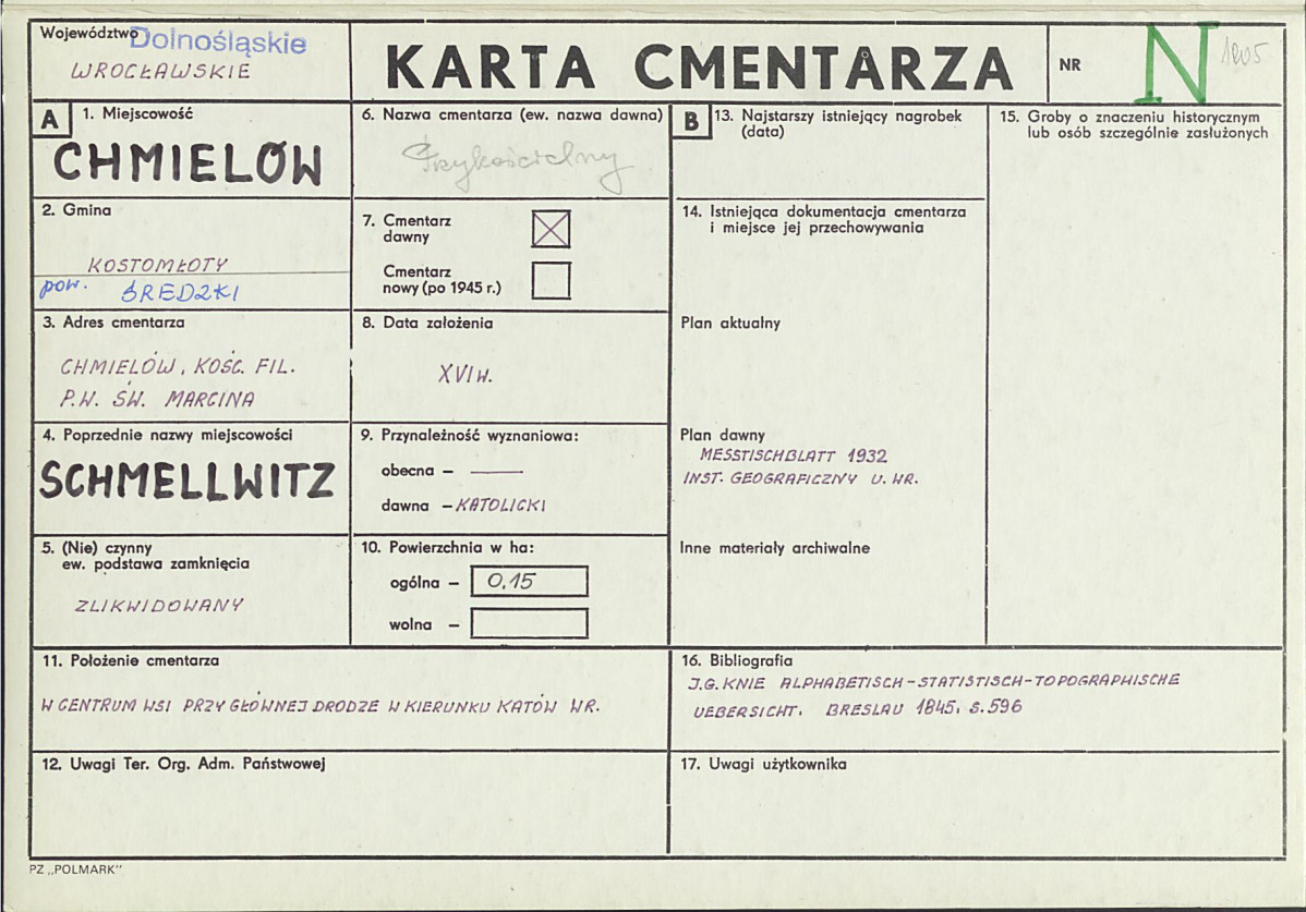 Karta cmentarza, skan nr 1