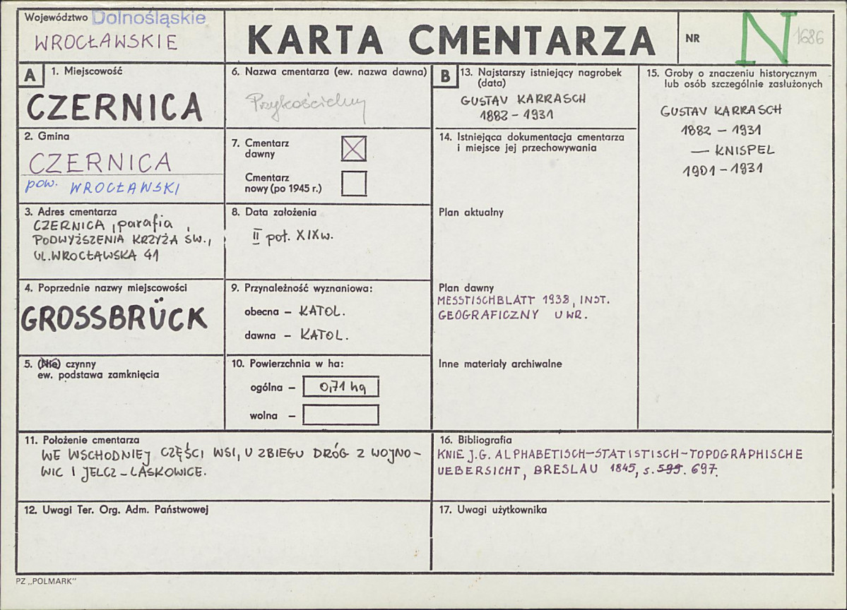 Karta cmentarza, skan nr 1
