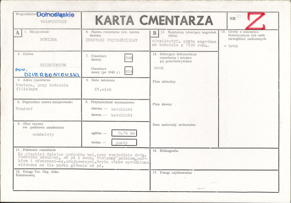 Karta cmentarza, skan nr 1