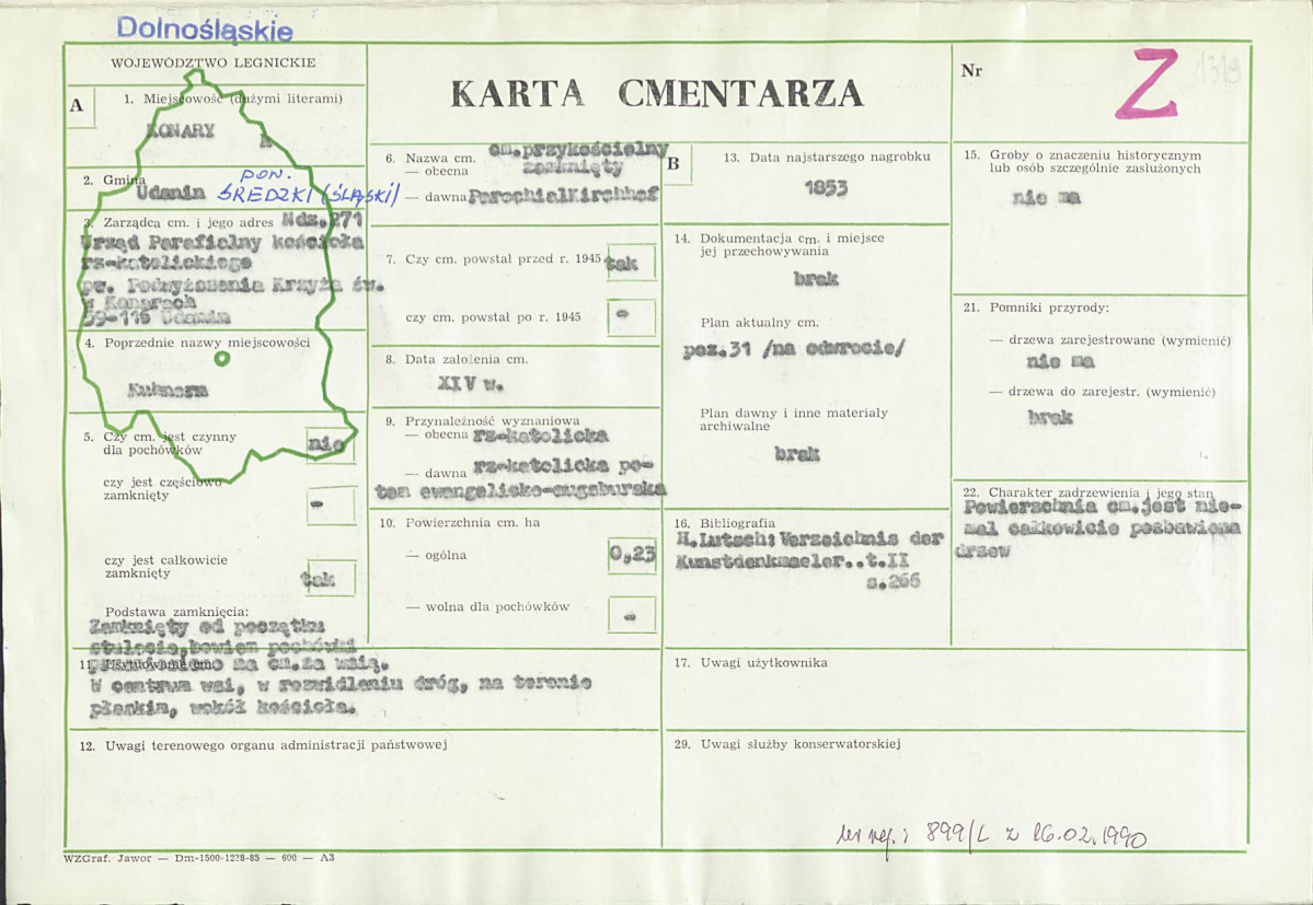 Karta cmentarza, skan nr 1