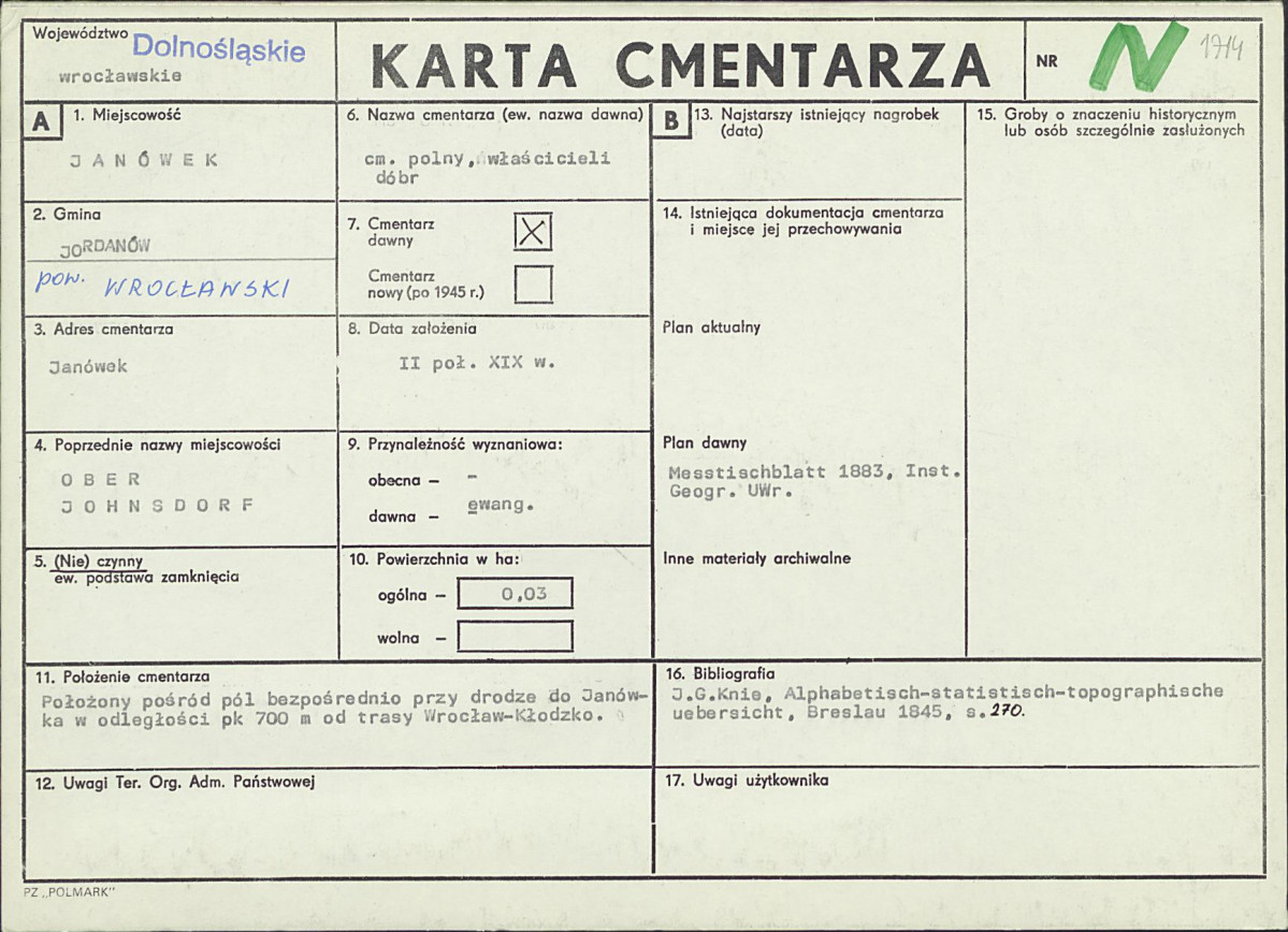 Karta cmentarza, skan nr 1