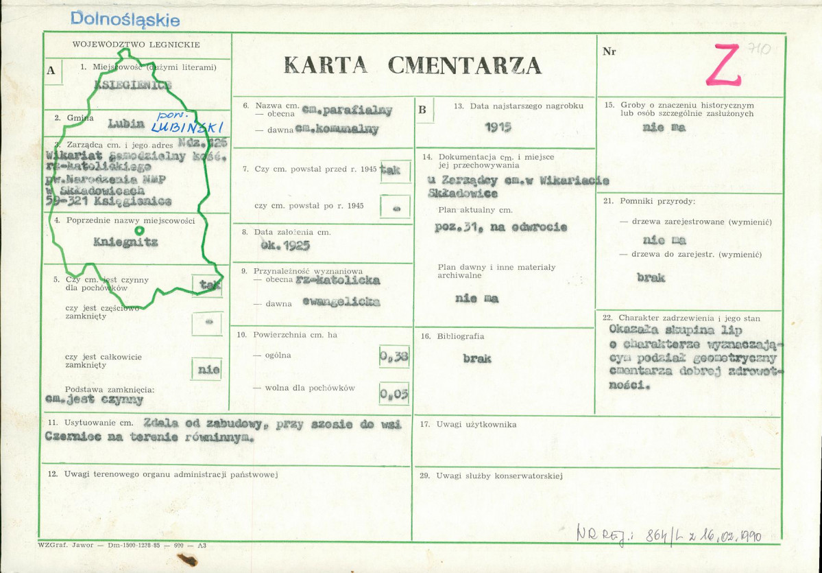 Karta cmentarza, skan nr 1