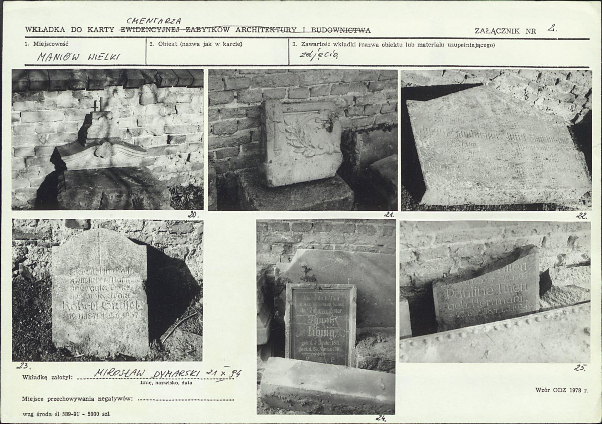 Karta cmentarza, skan nr 9
