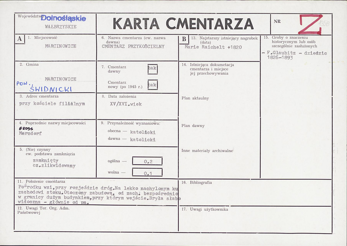 Karta cmentarza, skan nr 1