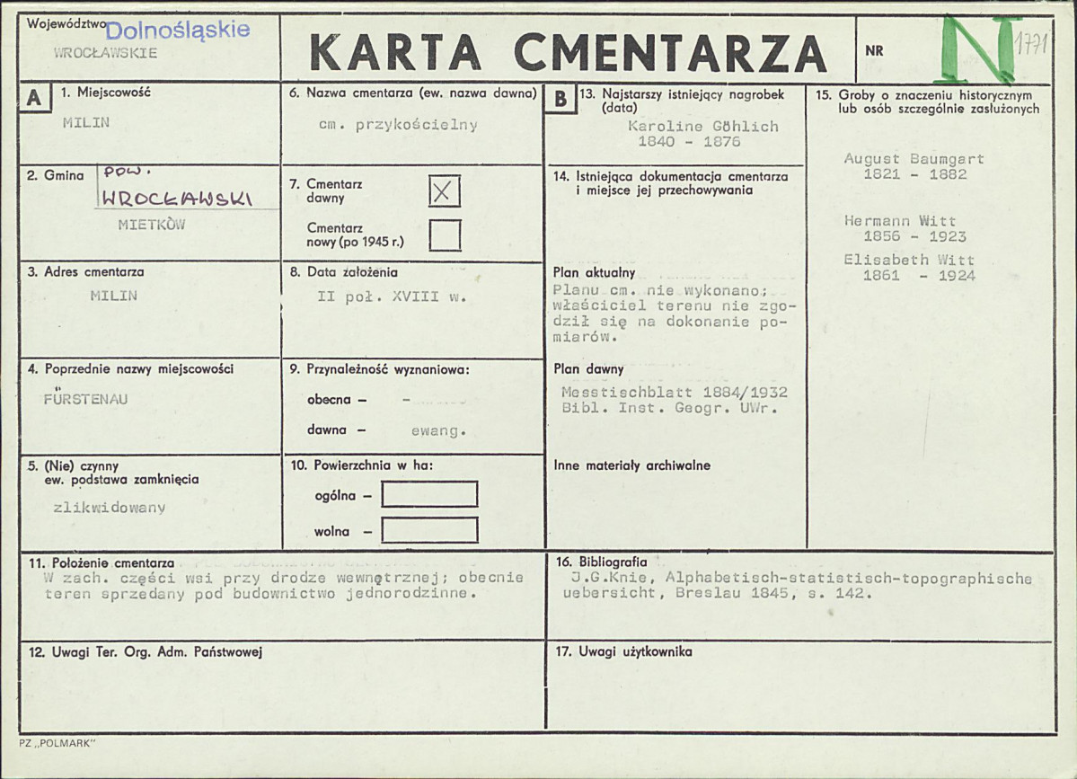 Karta cmentarza, skan nr 1