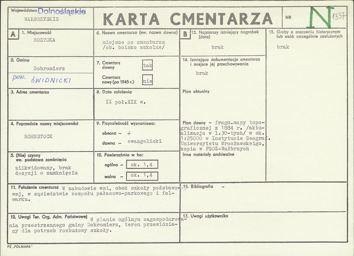Karta cmentarza, skan nr 1