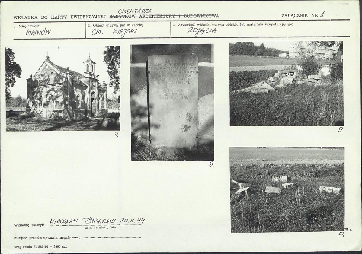 Karta cmentarza, skan nr 7