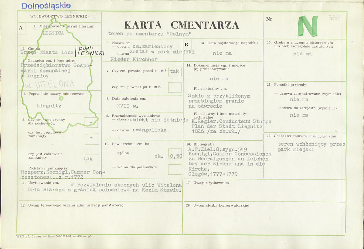 Karta cmentarza, skan nr 1
