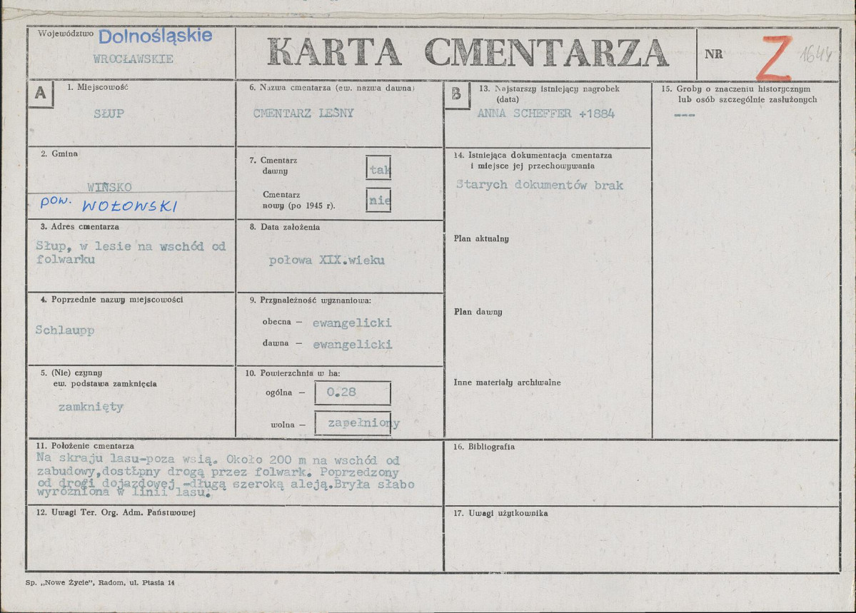 Karta cmentarza, skan nr 1