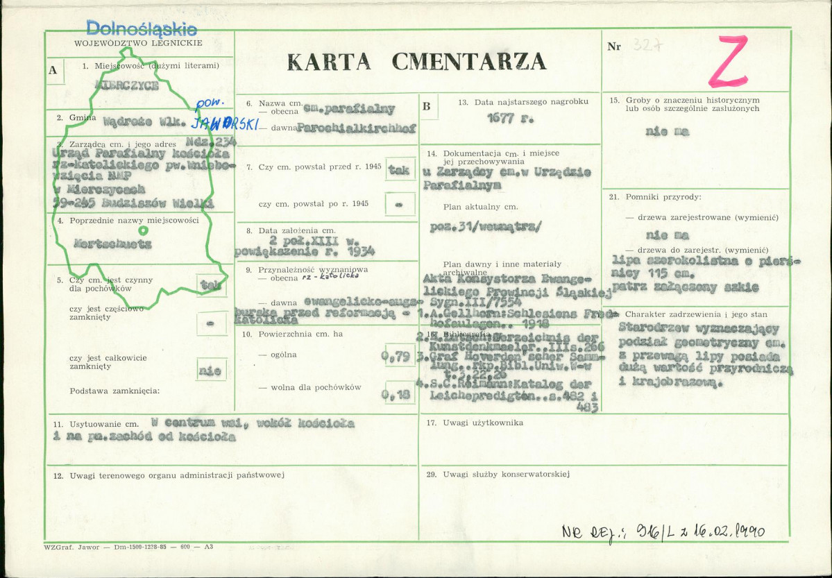 Karta cmentarza, skan nr 1