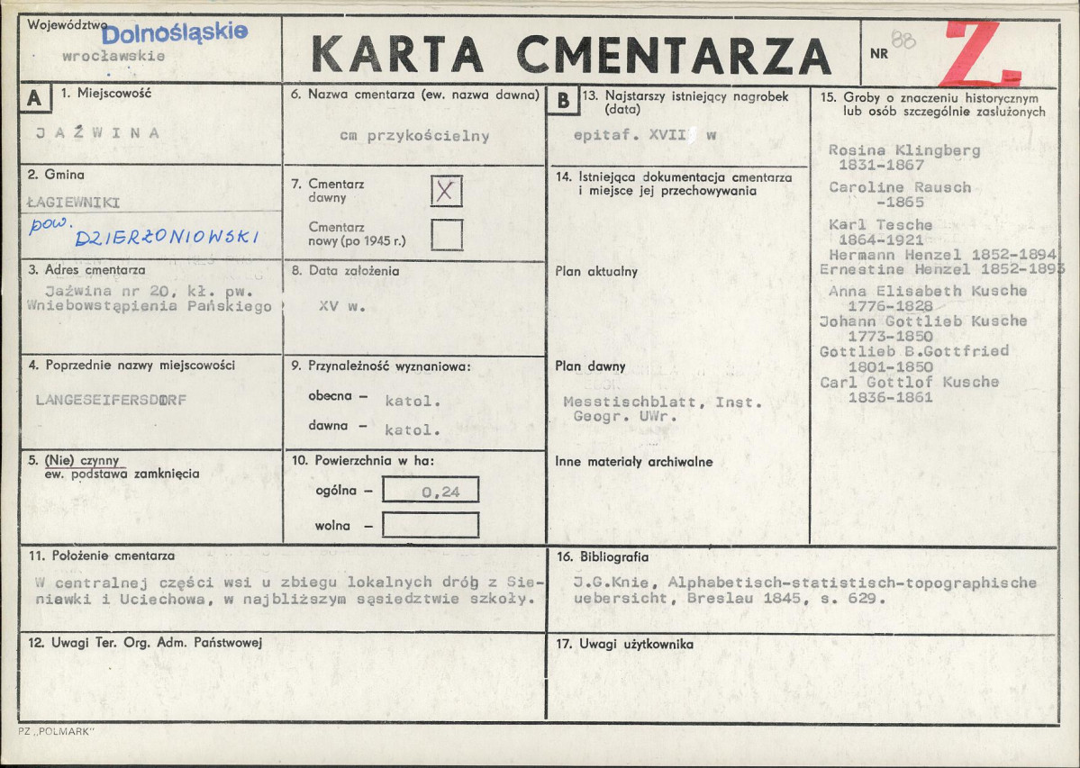 Karta cmentarza, skan nr 1