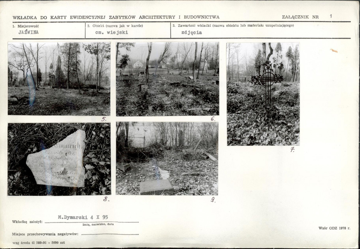 Karta cmentarza, skan nr 6