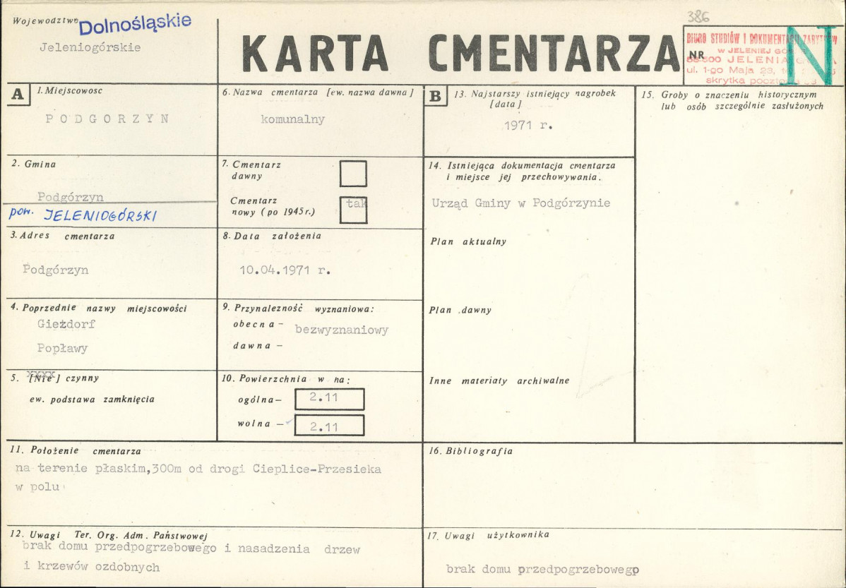 Karta cmentarza, skan nr 1