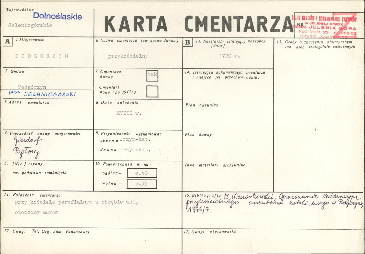 Karta cmentarza, skan nr 1