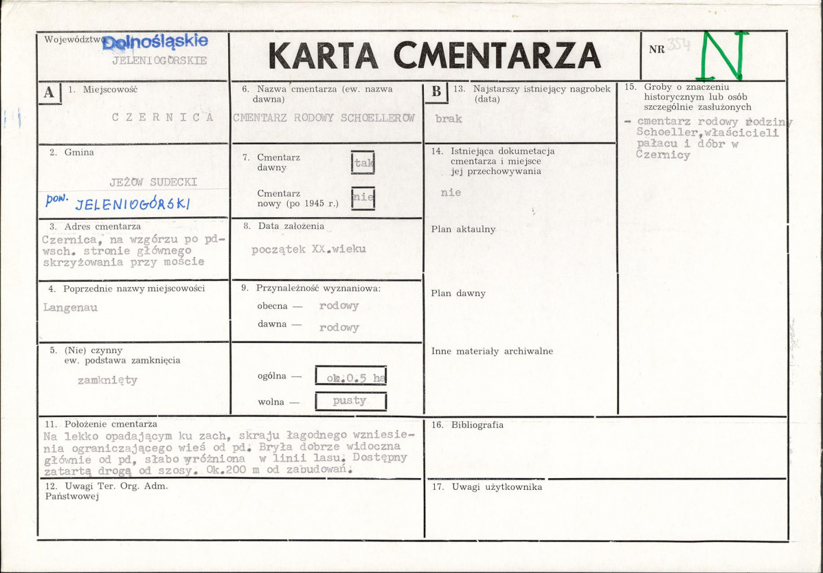 Karta cmentarza, skan nr 1