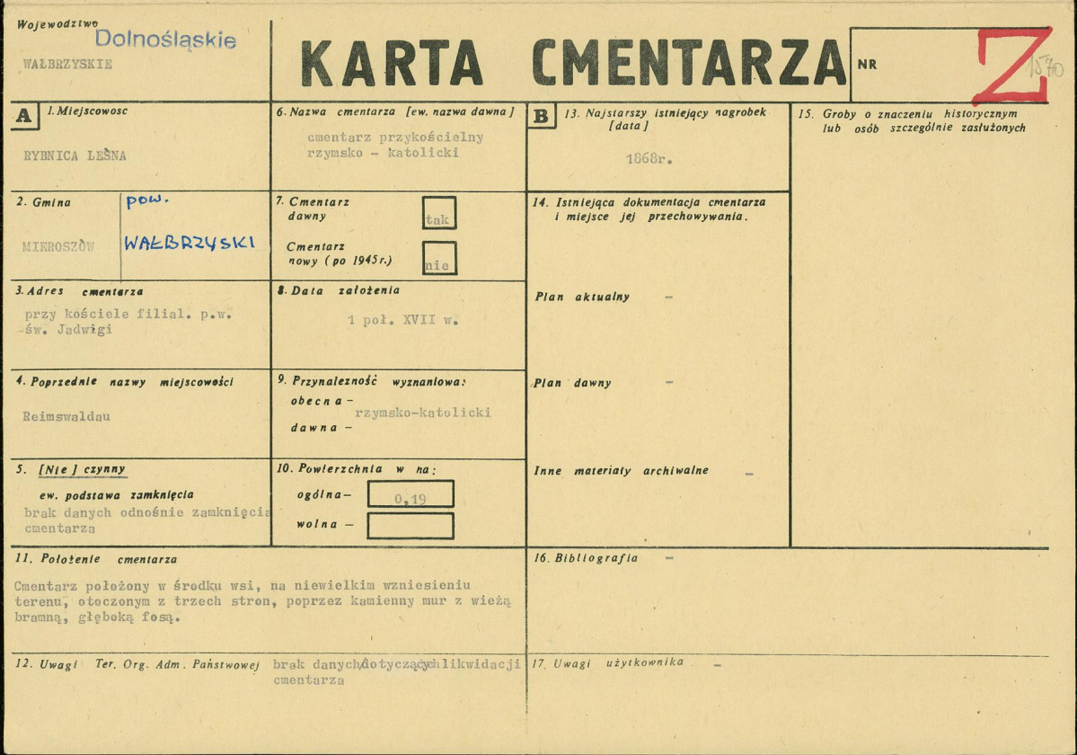 Karta cmentarza, skan nr 1