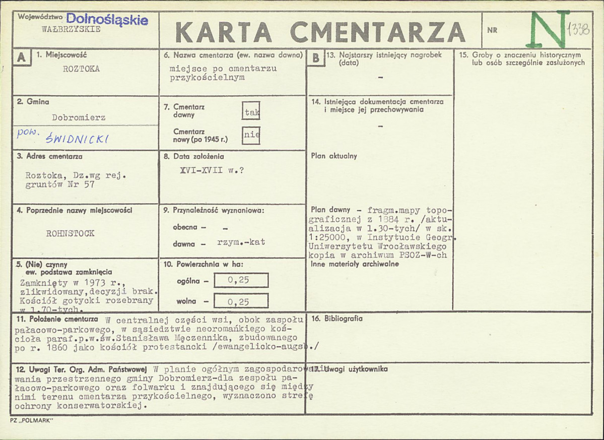 Karta cmentarza, skan nr 1
