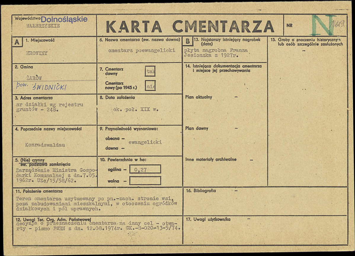 Karta cmentarza, skan nr 1