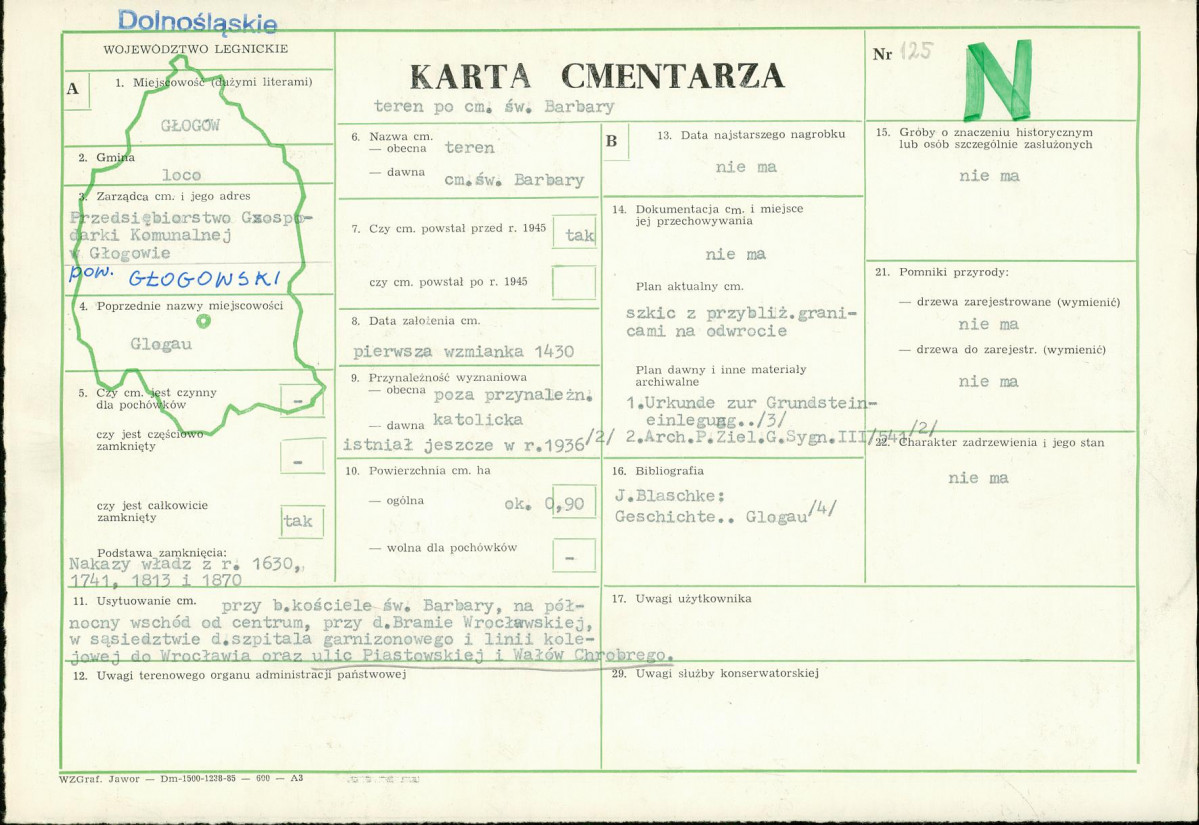 Karta cmentarza, skan nr 1