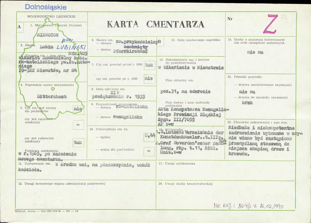 Karta cmentarza, skan nr 1