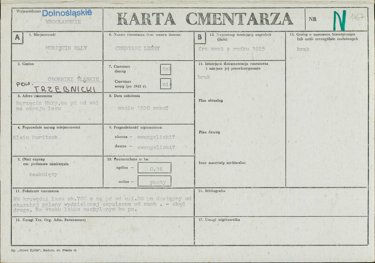 Karta cmentarza, skan nr 1