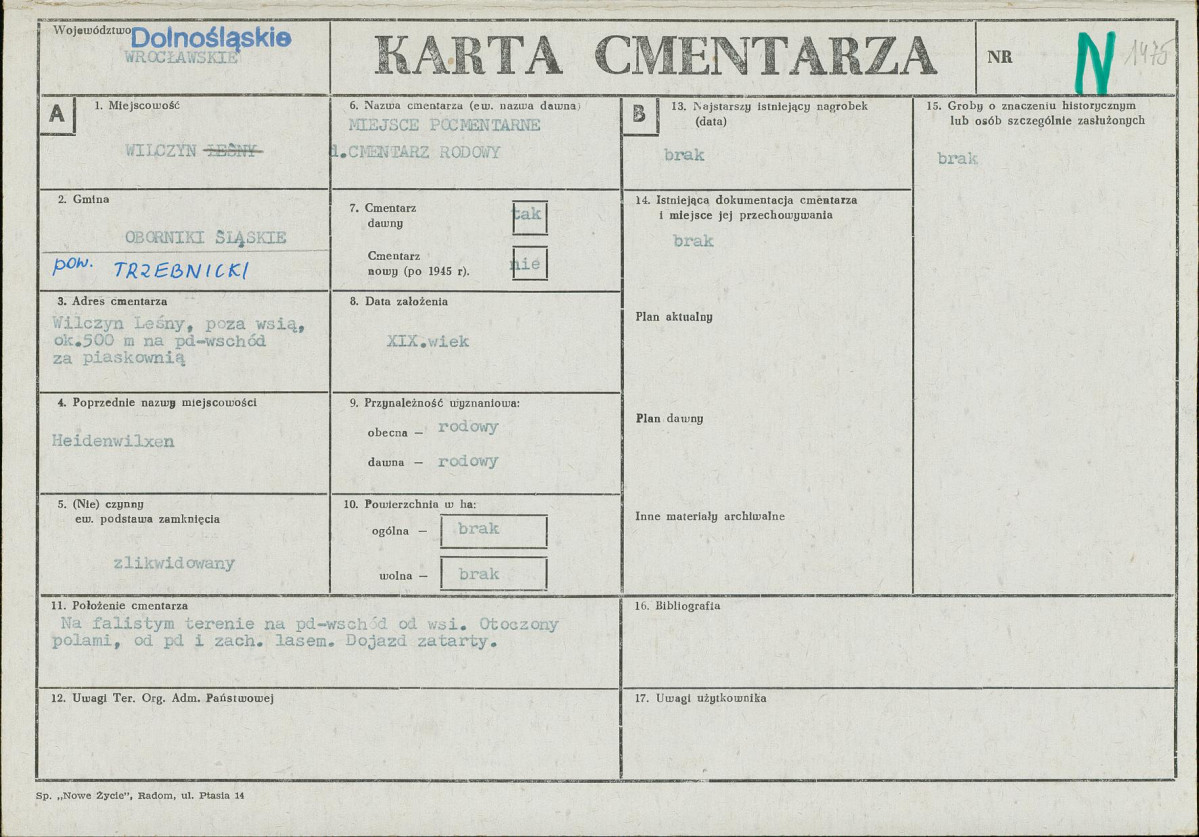 Karta cmentarza, skan nr 1