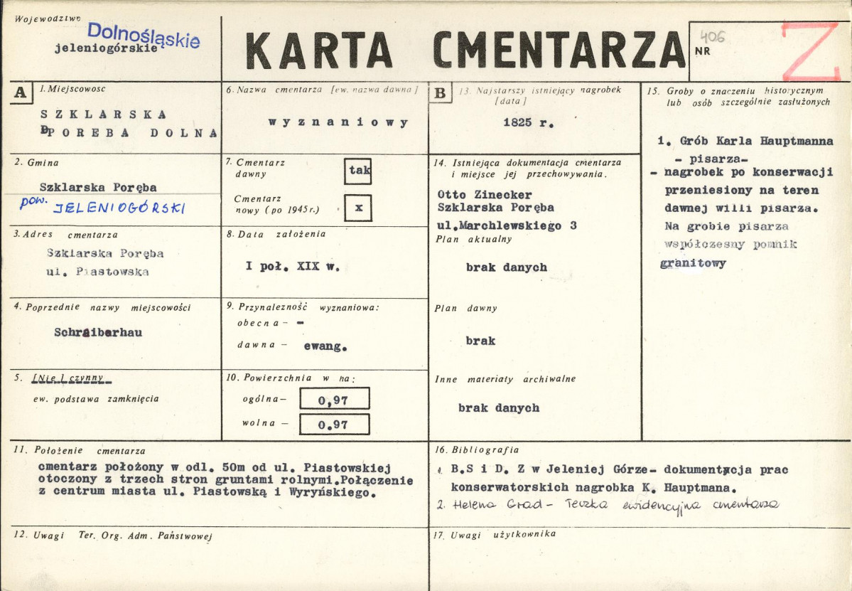 Karta cmentarza, skan nr 1