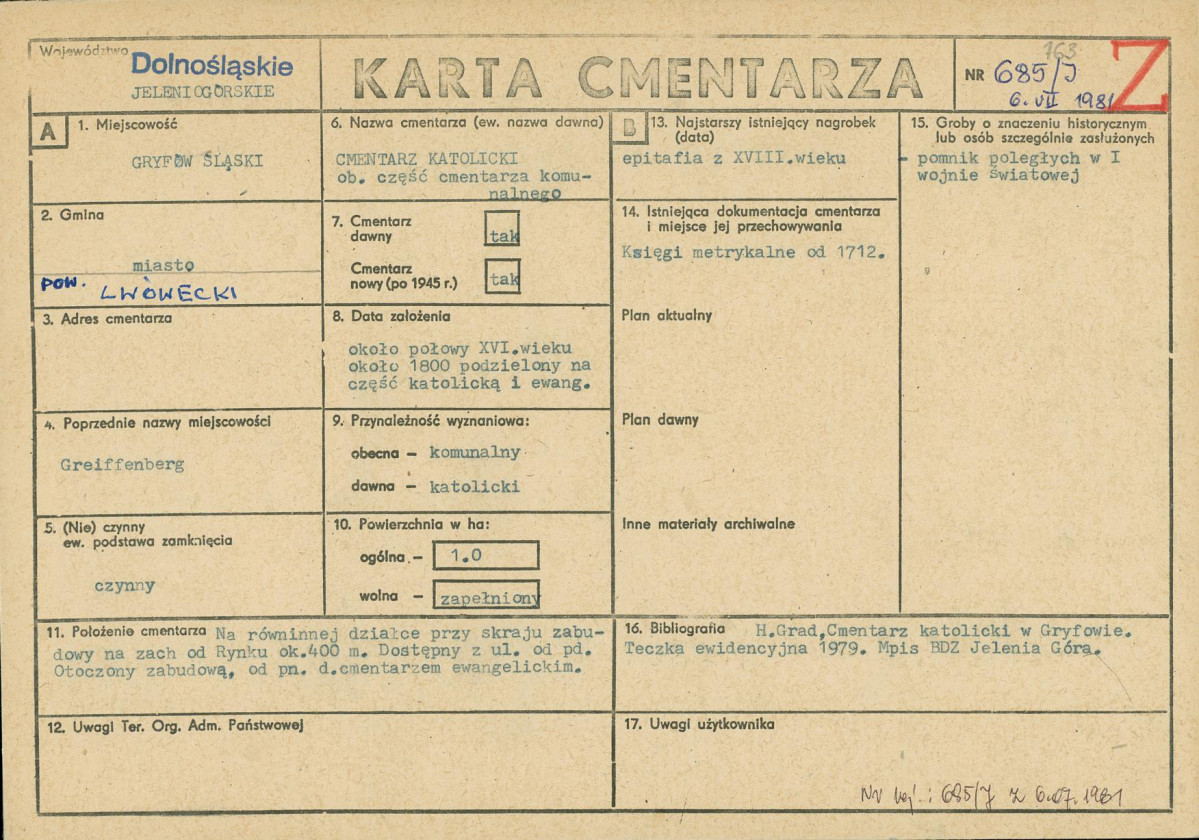 Karta cmentarza, skan nr 1